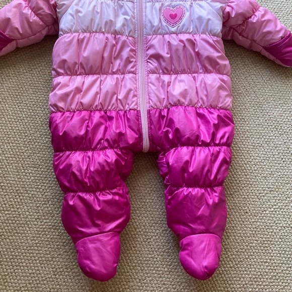 BabiesRUs   Baby Pink Snow Suit 3 to 6 Months - Picture 4 of 6